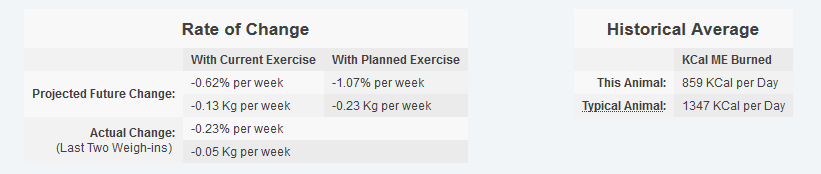 Understanding the plots: The Rate of Change Table